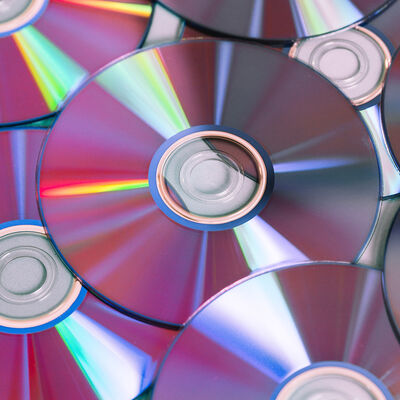 Ein Haufen aus CDs