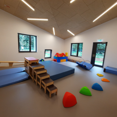 Turnhalle mit Spielm&ouml;glichkeiten