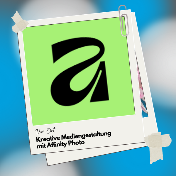 Auf dem Bild ist das Affinity Zeichen in schwarz zu sehen mit einem leuchtend gr&uuml;nen Hintergrund.
