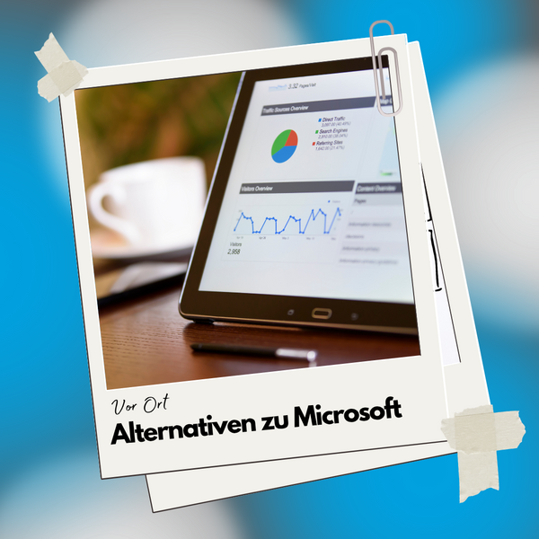 Auf dem Bild ist ein Tablet mit einer Grafik zu sehen.