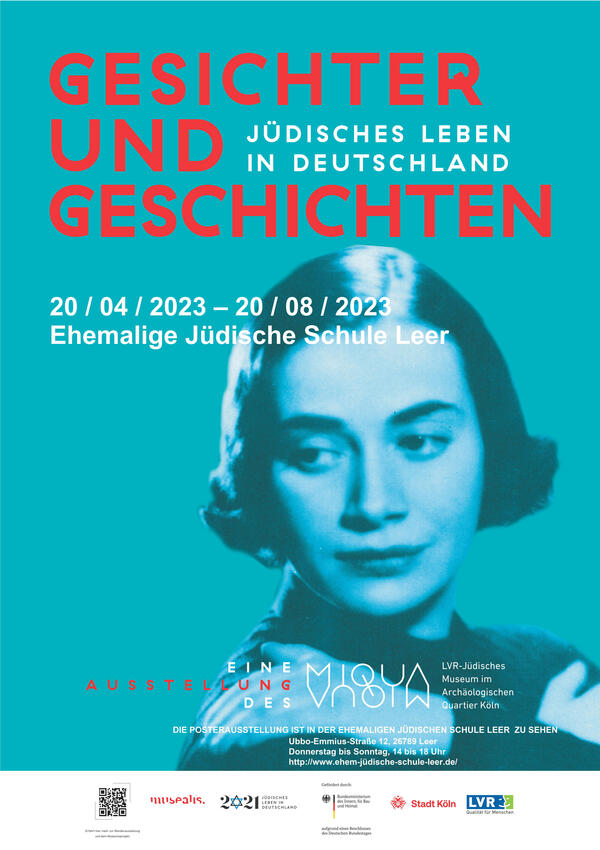 Plakat zur Sonderausstellung »Gesichter und Geschichten - Jüdisches Leben in Deutschland«